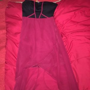 Red and black dress!